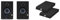 PreSonus Eris 3.5 Gen 2 — Altoparlanti desktop alimentati da 3,5 pollici per multimedia, giochi & Infitronic - INSMA1730-Confezione da 2 pannelli assorbenti per monitor Studio (170 x 300 mm)