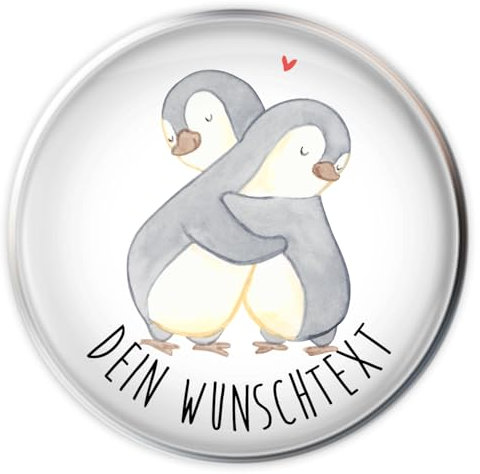 Mr. & Mrs. Panda Personalisierter Waschbecken Stöpsel Pinguine Kuscheln - Personalisierte Geschenke, Ehemann, nWaschbeckenstöpsel mit Wunschnamen,