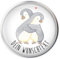 Mr. & Mrs. Panda Personalisierter Waschbecken Stöpsel Pinguine Kuscheln - Personalisierte Geschenke, Ehemann, nWaschbeckenstöpsel mit Wunschnamen,