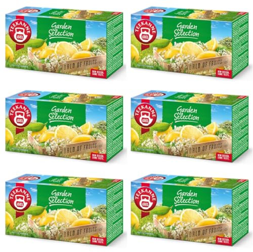 TEEKANNE - Garden Selection Tea-Früchtetees mit Holunderblüten&Zitronen-6x20 (Dekond gift)