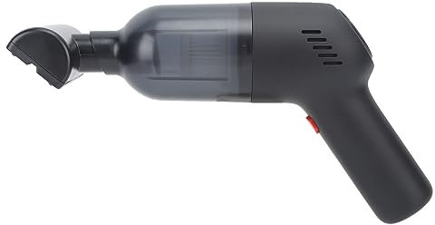 Aspirateur à Main sans Fil, Réduction du Bruit 120 W, Batterie 2000 MAh, Aspirateur Rechargeable avec Seau à Poussière Visuel, 8 000 Pa, Léger pour Un Usage Domestique (Black)