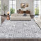Enyhom Großer Wohnzimmerteppich, 243 x 304cm Waschbar Hochwertiger Kurzflor Teppich Anti-Rutsch Robuste Schlafzimmer Bettvorleger Pflegeleichter Super Weich Shaggy Teppiche für Küche Esszimmer