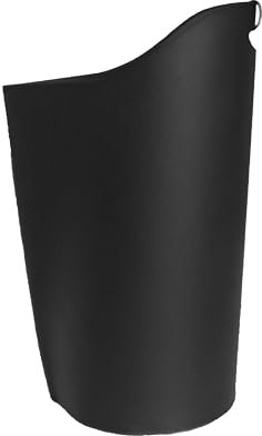 LIMAC Design SAPEL Modern Leather Bag for Wood Pellet, Wood Pellet Container for Stove, Original Pellet Bag for Fireplace, Made in Italy. (Black)