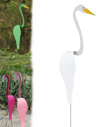 Dancing Birds Garden Metal Art, Tanzende Vögel Garten Metallkunst, Wirbelnder Flamingo, Metallkunst, Tanzende Vögel für den Hof, Kreative Simulationstiere, Gartendekoration