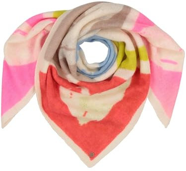 FRAAS Halstuch Damen aus Wolle - Nickituch Damen mit Herzen -90 x 90 cm Größe - Schickes Bandana für den Winter
