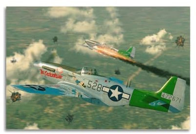 WWII Vintage-Flugzeug-Poster, Iwo Jima Mustangs, dekoratives Gemälde, Leinwand, Kunstbild, 40 x 60 cm