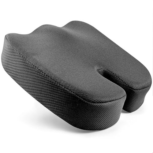 MorNon Ergonomisches Sitzkissen Bürostuhl, Steißbein Sitzkissen, Orthopädisches Sitzkissen, Sitzring Steißbein Entlastung Sitzpolster - Erhöht den Sitzkomfort für Bürostühle oder Autos (B)