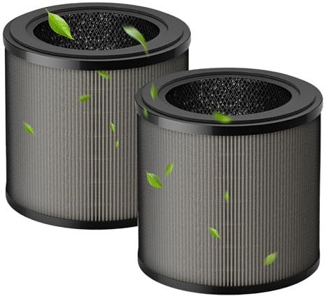 Laukowind Filtro para Philips 900 Series FY0910 Filtro de repuesto para purificador de aire AC0950 y AC0951 – 3 en 1 HEPA NanoProtect H13 + carbón activo + capa de fibra, FY0910/30 (paquete de 2)