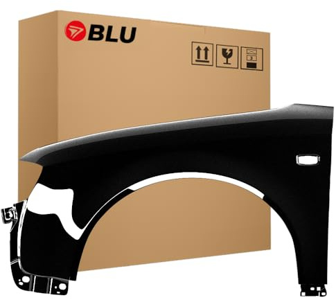 BLU Kotflügel Passend für Audi A4 B6 LZ9Y Links Schwarz | 2000-2004 | Vorderseite Vorne | Lackiert | Einbaufertig