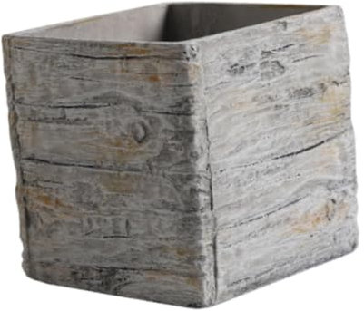 Folpus Contenedor de Plantas de plantador Cuadrados, ornamienta de Planta única y Decorativa Ornamento de Cemento de Flores para macetas para, Grande