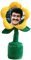 Personalisierte Sonnenblume, imitierende Plüschpuppe mit singender und Tanzender Cartoon-Sonnenblume, geeignet für Erwachsene, Geburtstags- und Partygeschenke (Gelb)