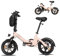Bodywel T16PRO Mini E Bike 14 Zoll Elektrofahrrad 250W 36V/7.8Ah Akku mit APP Funk für Herren Damen,Reichweite Max 45 km (Rosa)