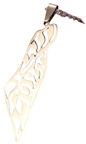 NHYHEHMR Jewelry New 2025 Arrival Israel Palestine Map Pendant Necklaces Women Gifts Israeli Arabic Hebrew With For You Accessories Trendy Creative Gift Gift