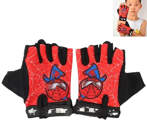 JFangZHZH Guantes Bicicleta para Niños,Guantes Ciclismo Infantil Media Deda Antideslizantes para Ciclismo Montaña Carretera Fitness Gimnasio Bici Escalada Senderismo,Guantes Deportivos Sin Dedos