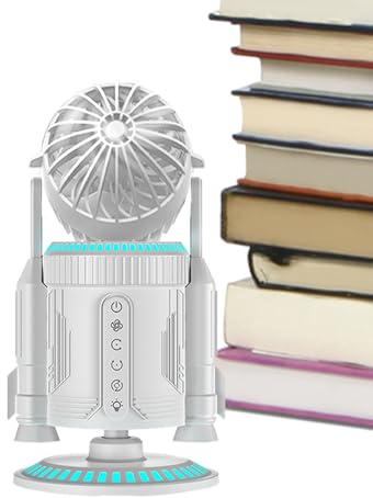 Ventilador de escritorio genérico | Ventilador de escritorio portátil eléctrico,Rotación silenciosa para circulación de aire en casa, escuela, dormitorio días cálidos