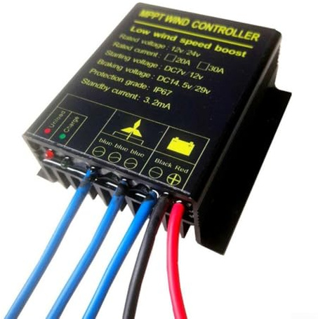 Effizienter MPPT Windkraftanlage Generator DC 12V/24V mit Laderegler für nachhaltige Energie (B)