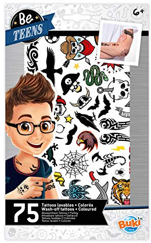 BUKI France TA006 75 abwaschbare Tattoos