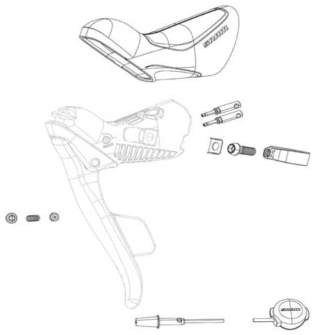 JGO.Abrazaderas SRAM MANETA ELECTR.Red/Force ETAP
