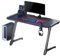 ULTRADESK Space XXL – Computertisch Gaming-Schreibtisch Tisch mit LED-Leuchten – Breiter karbonbeschichteter Tisch für Gamer – Gaming-Station mit Kopfhörerhaken Kabelablage XXL-Mauspad – Rot