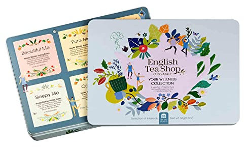 English Tea Shop - Coffret infusions bien-être bio - 36 sachets d'infusions parmi nos 6 mélanges bien-être - Coffret tisane idée cadeau