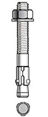 Blister de 10 goujons d'ancrage T D. 10 x LT. 120 mm version zinguée ATE Option 7 - PO07423BL - Alsafix