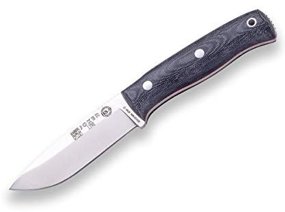 Joker Cuchillo de Supervivencia Deportivo Lynx CM111-F, Mango Canvas micarta, Hoja de 10,5 cm, Incluye Funda Kydex con pedernal, Herramienta de Pesca, Caza, Camping y Senderismo