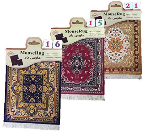 Mini Woven Rug Mat Creative Mousepad Carpet Multifunctional Mouse Pad Creative Home Office Decoration Random Style