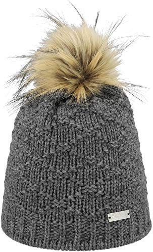 Eisglut Damen Ilka Mütze, grau Mel, M 57-58cm