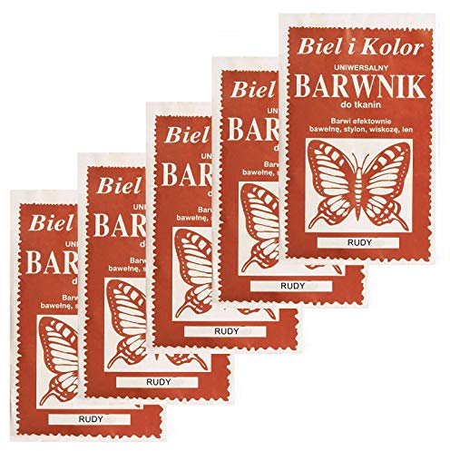 5 x 10g Batikfarbe Textilfarbe Stofffarbe färben, bitte Farbmix wählen, Farbe:ziegelrot