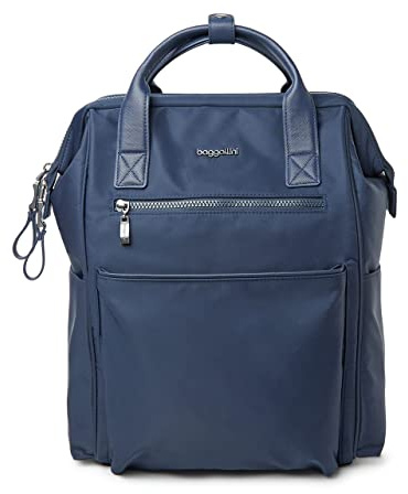 Baggallini Soho Rucksack, Reiserucksack für Damen, mit Laptopfach, french navy, Einheitsgröße