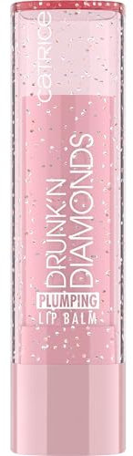 Catrice Drunk'n Diamonds Plumping Lip Balm, Nr. 010, Nude, feuchtigkeitsspendend, pflegend, vergrößernd, glänzend, vegan, ohne Parabene, ohne Mikroplastikpartikel, Nanopartikel frei, 1er Pack (3.5g)