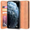 Sinyunron Klapphüllen für LG Velvet [5G] Hülle Leder Klapptasche LG Velvet 5G Schutzhülle Flip Case Lederhülle LG Velvet Handy Brieftasche(Braun)