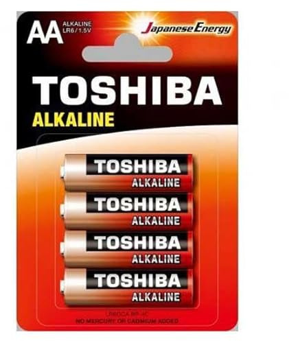 BATERÍAS TOSHIBA AA RED ALCALINA LR6GCA BP-4C LR6 BLISTER DE 4