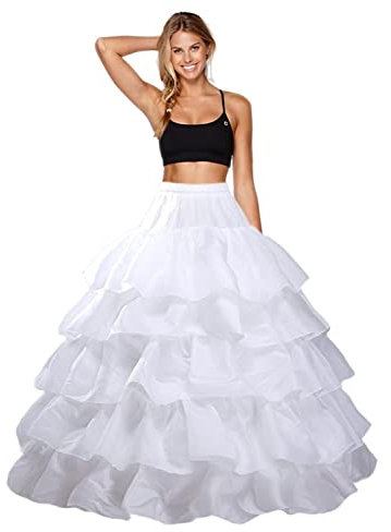 Reifrock Petticoat Unterrock 4 Ring 5 Flouncing Reifrock Brautkleid Unterrock Petticoat Brautkleid Reifrock A line Brautkleid Hochzeitskleid Reifrock Krinoline Wedding Dress Petticoat Unterrock