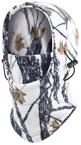 Cozylkx Fleece Camo Balaclava Gesichtsmaske Für Männer Frauen, Winddichte Winter-Kopfbedeckung, Verstellbar Für Snowboard, Radfahren, Jagd