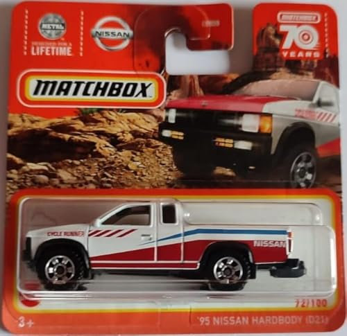 Matchbox '95 Nissan Hardbody (D21) 72/100 Serie 2023 White weiß-rot-blau