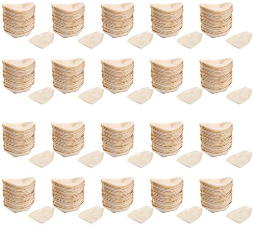 Jojomino Lot de 1000 gamelles en bois biodégradables 11 x 6,5 cm