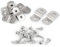 TA-VIGOR Lot de 10 supports métalliques en forme de Z pour cadre photo avec vis 30 x 13 x 6 mm