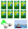Knicklicht für Angelruten,Knicklichter Angeln,Fishing Glow Sticks,Angeln LeuchtstäBe,Float Glow Stick Nachtfischen,Fluoreszierendes Licht Angeln Leuchtstäbe,Fishing Bell Alarm,4,5×37mm,41pcs,30m