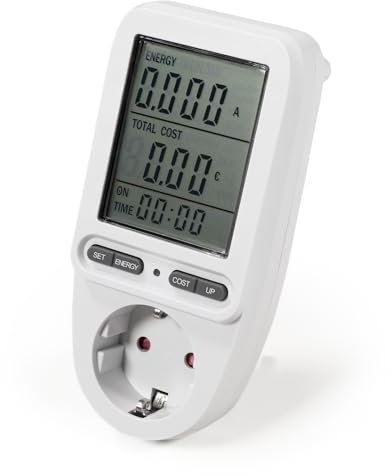 MC POWER - Energiekosten Messgerät | EM-70 | Strommessgerät digitaler Energieverbrauchsmessgerät Stromzähler für Steckdose