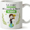 MUGFFINS Tazas Personalizadas para ABOGADA mujer - En Español - Eres Mejor del Mundo - 11 oz / 330 ml - Regalo Personalizable original y divertido