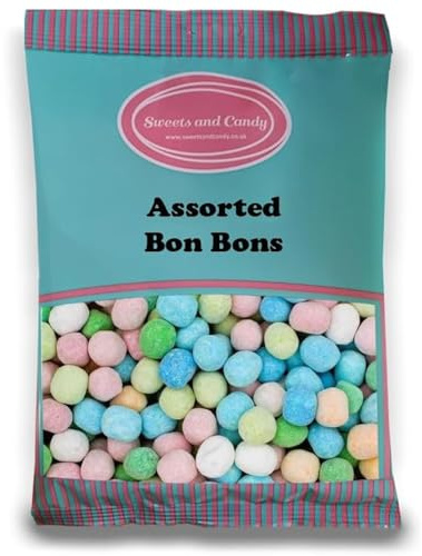 Sweets and Candy® Assorted Bon Bons 1Kg - Mixed Flavour Chewy Bon Bons - Retro Sweets - The Perfect Retro Candy Gift for any Occasion - Pick and Mix Share Size Bags