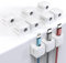 Smofish Fermacavi Scrivania, 6 Pezzi con 10 Slot Organizer a Clip per Cavo Portacavo Magnetico, Magnetico Cavo Clips per Cavi per TV PC Casa Ufficio, Bianco