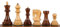 Sunrise Chess & Games Zagreb Schachfiguren - Indische Akazie & Buchsbaum, 3,5 Zoll, Handgeschnitzt, Fein Poliert, Traditionelles Design