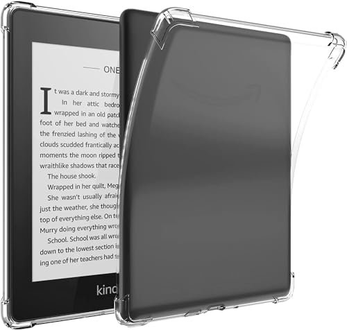 Clear Case for 6 Kindle 10th Generation 2019 Release(NOT Fit Kindle Paperwhite), [Lightweight] Slim Thin Silicone Protective Back Cover Skin Bumper for Kindle 10th Gen 2019 (Transparent)