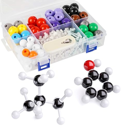 Molecular Model Kit, 240 Pcs Organic Molecular Chemistry Set, Atom Element Model Kit for Lessons in Chemistry, Molecular Structures Building kit