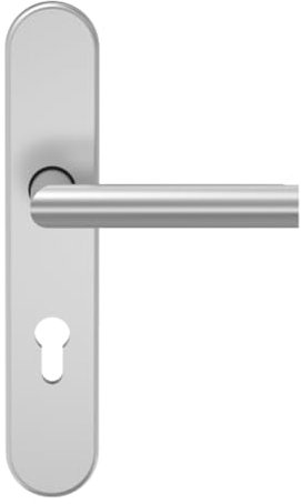 ECO-Schulte OKL Ensemble de plaque longue interchangeable K130 D310 9 mm FS Al PZ 72 mm Épaisseur de porte 40-60 mm 13 x 4,5 x 23,4 cm
