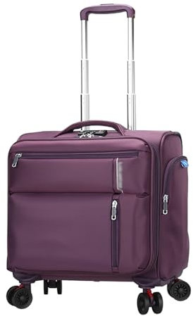 GOTYKE Laptop Trolley Business Rollkoffer mit 4 Spinner Rädern, Wasserdicht, Bis zu 14,1-Zoll Laptop, Navy Blue, 38*18*32CM