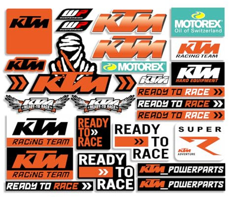 Pegatinas Reflectantes de Vinilo para Motocicleta KTM 390 790 890 990 1190 Adventure 1290 Super Listo para Correr (FG-KTMX10)
