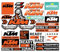 Adesivi Moto Riflettenti in Vinile, Decals per KTM 390 790 890 990 1190 Adventure 1290 Super Pronto Per Correre (FG-KTMX10)
